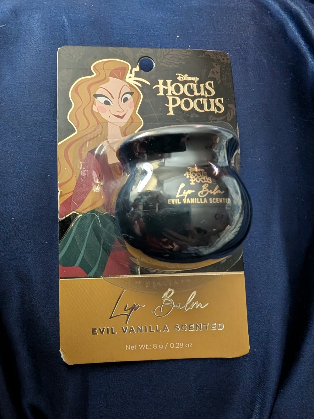 🟢 Disney Hocus Pocus Lip Balm - Black & Gold Decorative Pot